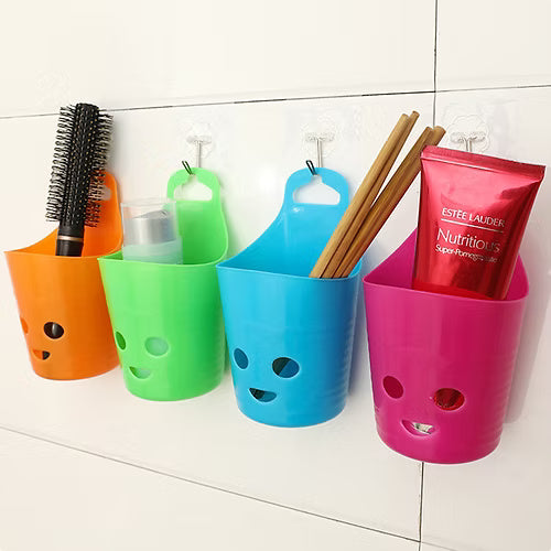5 Pcs Face Design Mini Hanging Basket (without Hook)