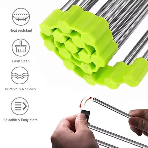 Roll Up Sink Drainer Rack