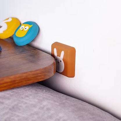 4 Pcs Animal Design Self Adhesive Doorstop