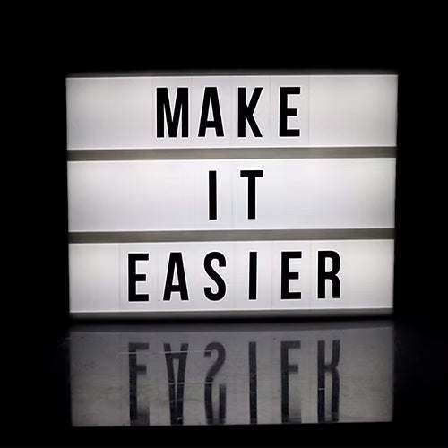 A4 LED Cinematic Light Box With Letters and Symbols
