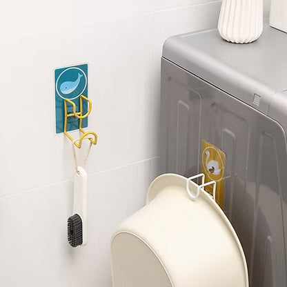 Cartoon Print Drum Holder Sticker Hook