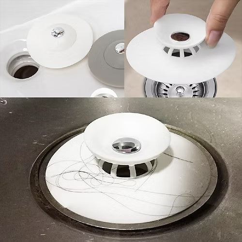 2 Pcs Flex Drain Stor Hair Catcher