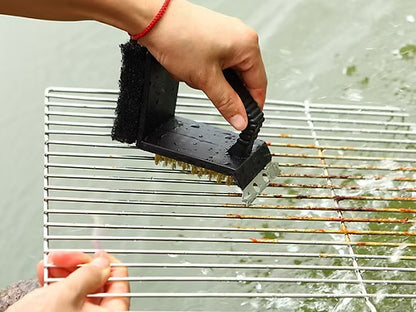 3 in 1 BBQ Cleaning Grill Brush and Scraper
