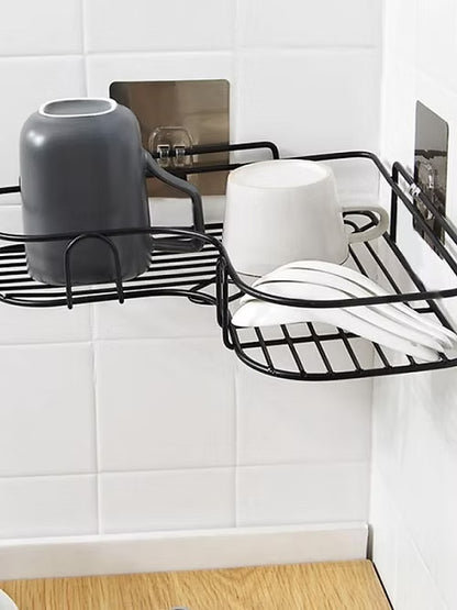 Metal Corner Rack (Black)