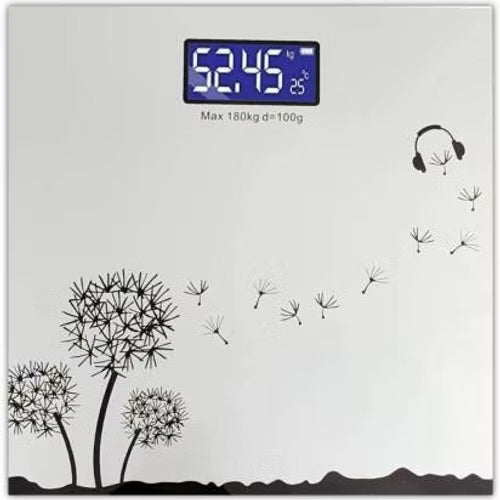 Electronic Digital LCD Body Scale Machine (Random Print)
