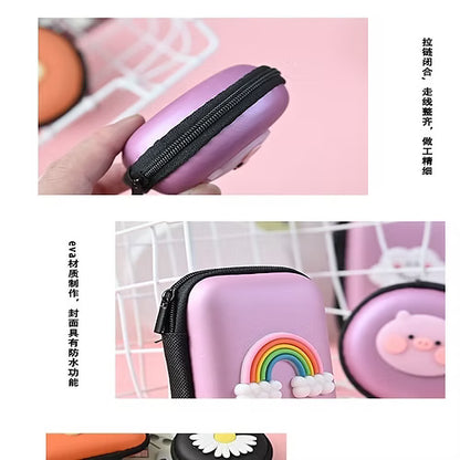 Cartoon Square Headphone case (Random)