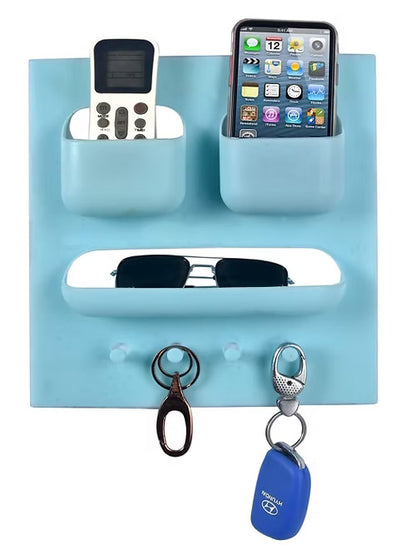 4 in 1 Multi Purpose Wall Mount Storage Rack (Random Colors)