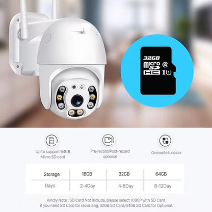 Wifi CCTV Camera 1080p HD PTZ V380 Pro Outdoor