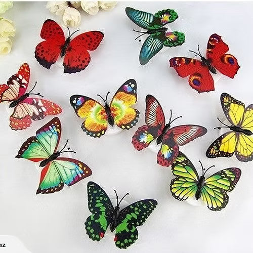LED Color Changing Beautiful Butterfly (Set Of 10)