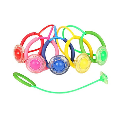 Ankle Skip Ball Flashing Jumping Ring Jump Stick (Random)