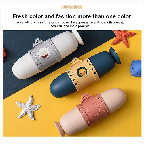 Submarine Shape Toothbrush Box With Cup
