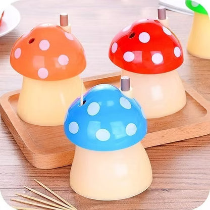 Mushroom shape automatic toothpick holder Box