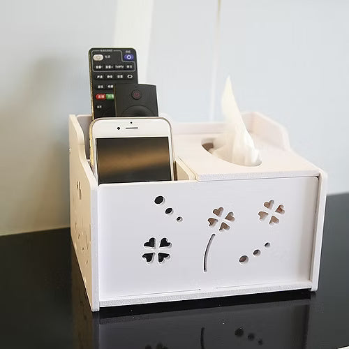 MDF Tissue Remote Stand (Random Design)