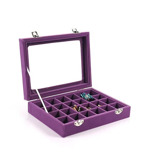 24 Grid Jewellery Organiser (Random Colour)