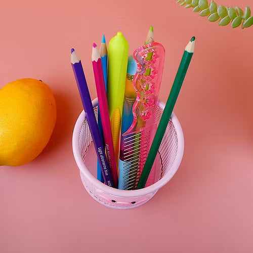 Metal Pen Stand Round