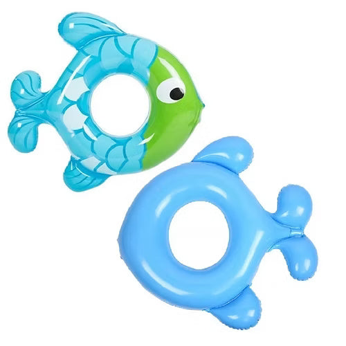 Fish Shape Kids Swimming Ring Seat Boat (Random)