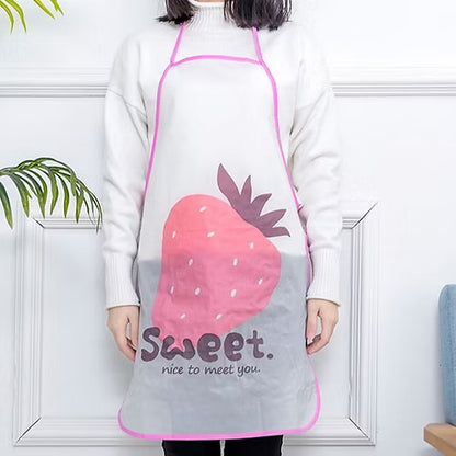Fruit Print Waterproof Apron