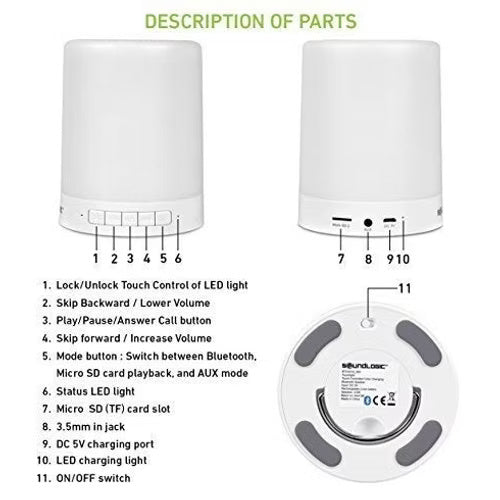 Touch Lamp Portable Speaker