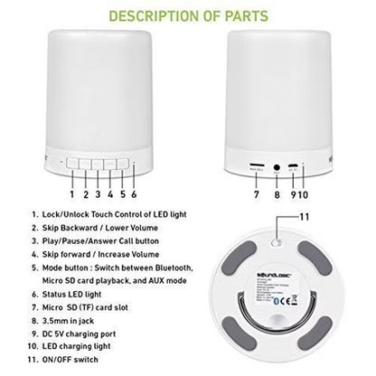 Touch Lamp Portable Speaker