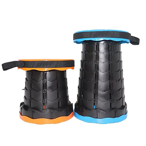 Foldable Travel Adjustable Stool ( Random Colour)