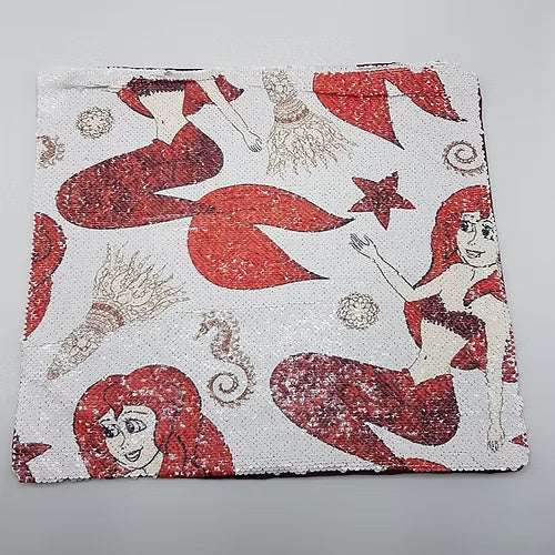 Mermaid Print Colour Changing Pillow Cover