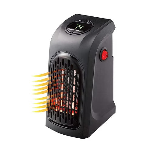 Handy Room Heater, 400W Compact Plug-in Wall Portable Air Warmer Blower with Adj