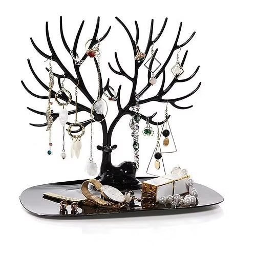 Deer Tree Shape Jewelry Earring Necklace Display organizer