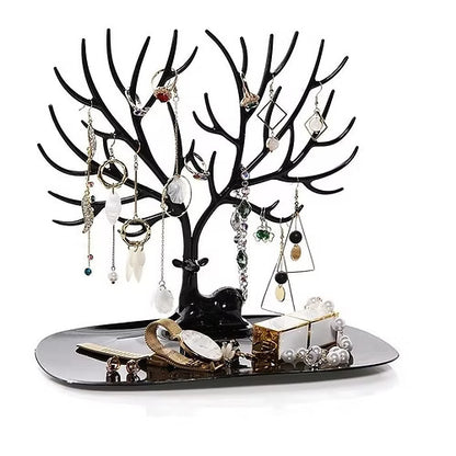 Deer Tree Shape Jewelry Earring Necklace Display organizer