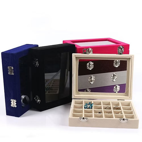 24 Grid Jewellery Organiser (Random Colour)
