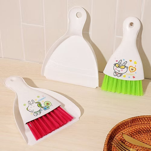 Mini Printed Dust Pan and Brush
