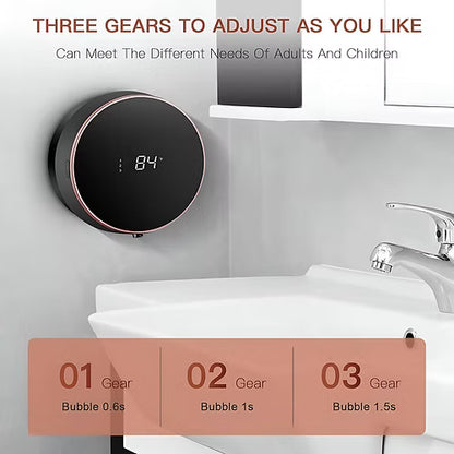 Automatic Hand Washer & Foam Dispenser for Bathroom - Wall Mounted Smart Recharg