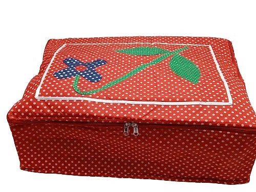 Big Polka Dots 12 Flap Flower Saree Cover