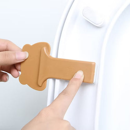 2 Pcs Cartoon Design Toilet Lid Lifter (Random)