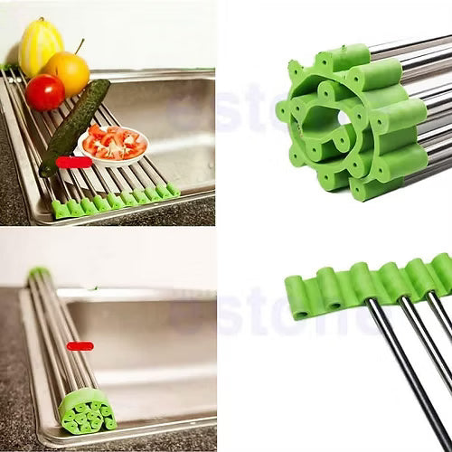 Roll Up Sink Drainer Rack