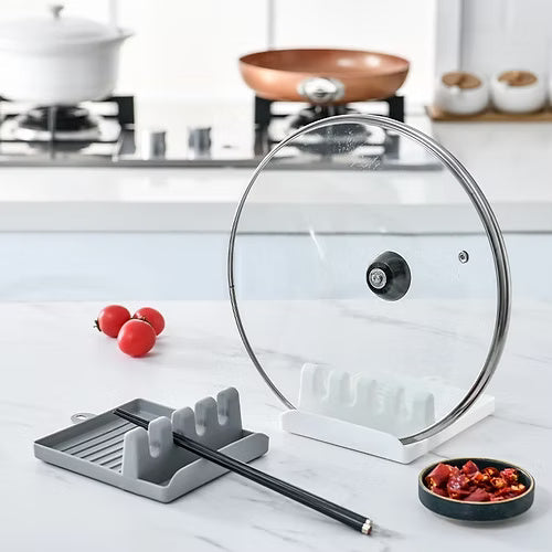 Plastic Oil Spill Spoon Resting Tray (Random Color)