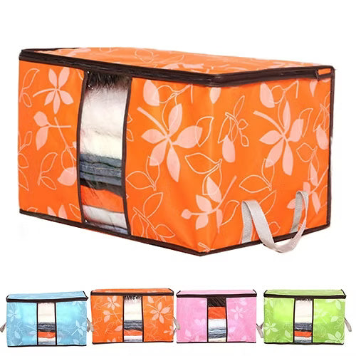 Quilt Storage Clothes Organizer Bag (Random Print)
