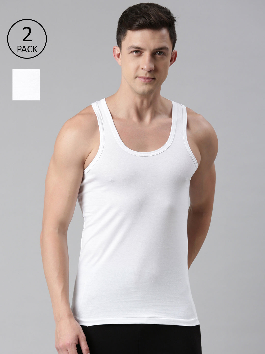 Suburbans Perfect fit Cotton Vest (Pack of 2)