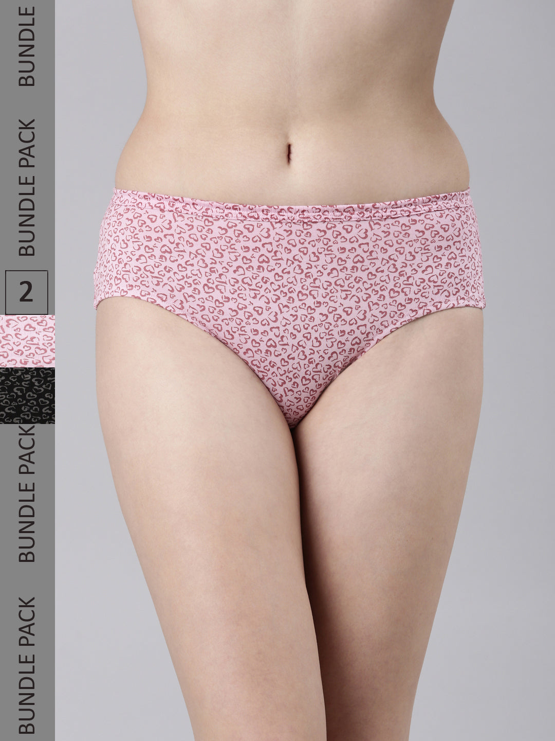 Suburbans INNER ELSTIC PRINTED HIPSTER (PACK OF 2)