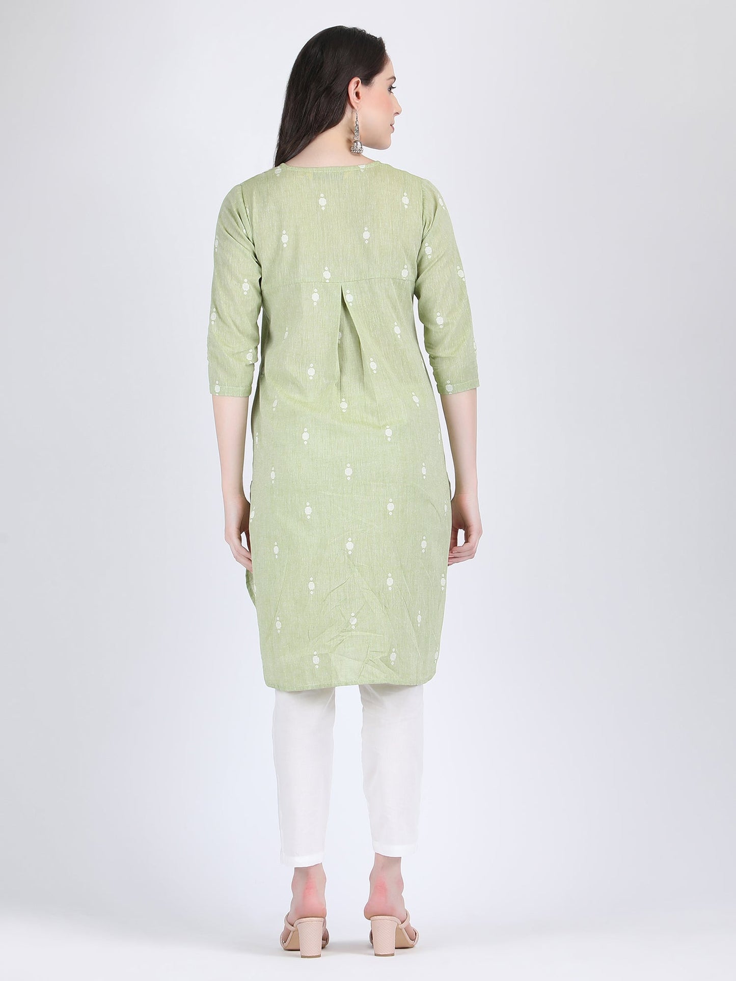 JAMDANI COTTON SELF WOVEN CHOGA KURTA SET