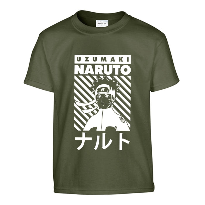 Naruto Design White | Premium Cotton T-Shirts