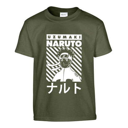 Naruto Design White | Premium Cotton T-Shirts