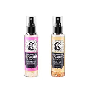BEPOSITIVE Romantica,Relive For Men & Women, Long Lasting Perfume, Infused with crystals, Enhance Auras and Promote Positivity, Embrace Harmony (100 ml) Pack of 2