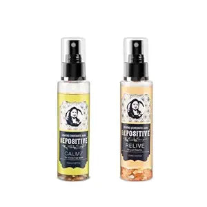 BEPOSITIVE Calmz,Relive For Men & Women, Long Lasting Perfume, Infused with crystals, Enhance Auras and Promote Positivity, Embrace Harmony (100 ml) Pack of 2