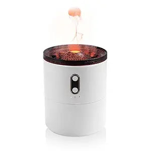 ORLOV Volcano Flame Aromatic Diffuser - Electric Aromatherapy Humidifier for Home, Office, and Bedroom with Essential Oil Diffusion, 2 Mist Modes, 3 Timer Settings & Auto Shut-Off