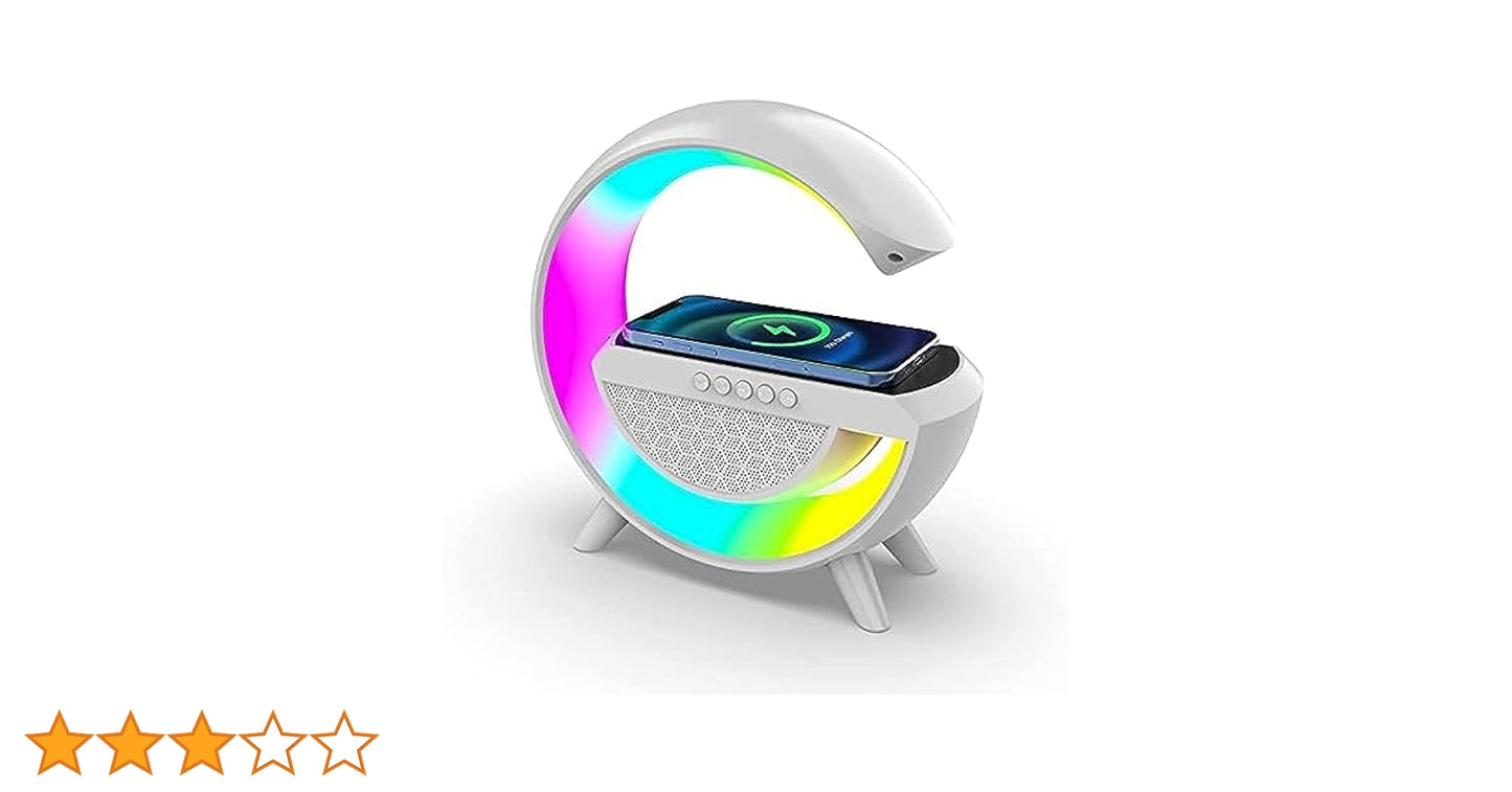 LED Table Lamp With Wireless Charger, RGB Color Changing Ambient Light