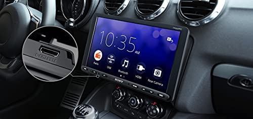 Sony Car Stereo XAV-AX8100 22.7 cm (8.95 inch) Large Screen Digital Media Receiver with HDMI, Bluetooth, Android Auto, Apple Car Play, WebLink