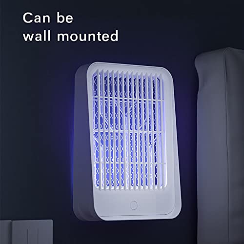 KolorFish 2021 Portable Electric USB Killer Mosquito Lamp UV LED Light, Indoor Outdoor Wall Mount Noiseless No Radiation (White)