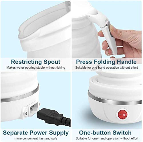 Foldable Electric Travel Kettle - Portable and Convenient