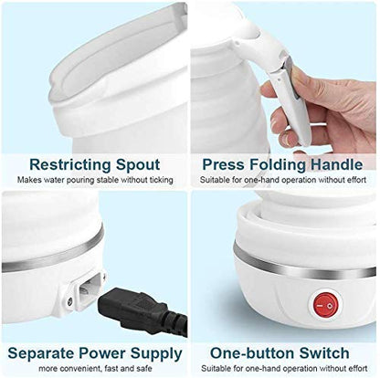 Foldable Electric Travel Kettle - Portable and Convenient