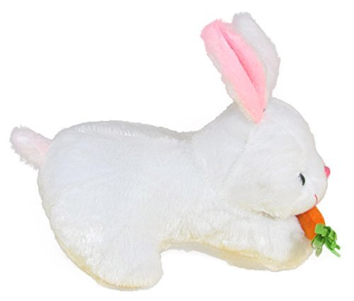 Toy Castle White Rabbit Soft Toys with Carrot Furry Teddy Stuffed Animal - Educational Toys, Gift, Car Decoration | Made in India (26 cm, White)